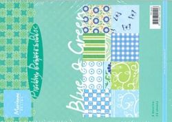 Joy!Crafts-Papierset A5 blau-grn